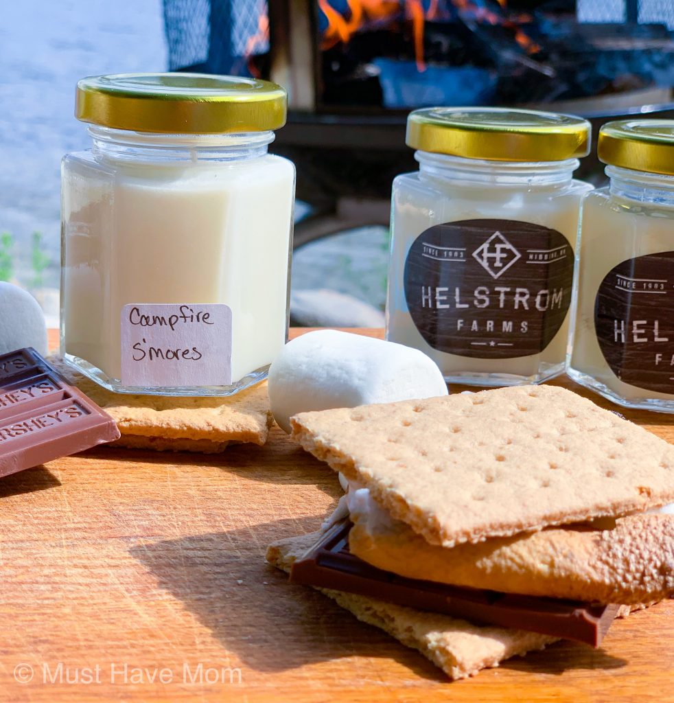 s'mores tallow candle