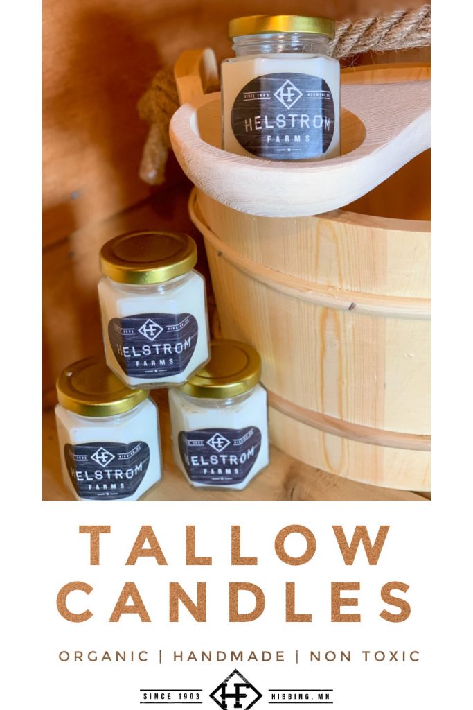 handmade tallow candles